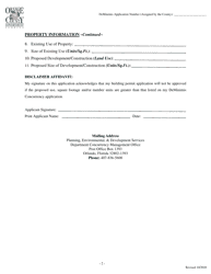 Application for Deminimis Concurrency Review - Orange County, Florida, Page 2