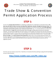 Permit Application for Trade Shows &amp; Conventions - Orange County, Florida