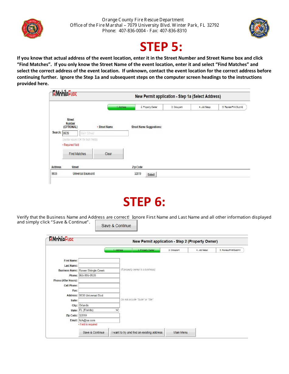 Permit Application for Trade Shows  Conventions - Orange County, Florida, Page 3