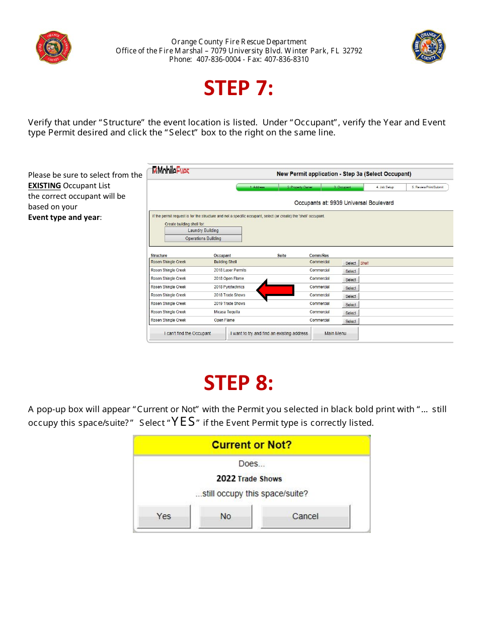 Permit Application for Trade Shows  Conventions - Orange County, Florida, Page 4