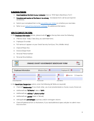 Form 51-101 Life Insurance Beneficiary Form - Orange County, Florida, Page 2