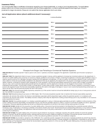 Commercial Pesticide Operator (Cpo) Application Form - Oregon, Page 2