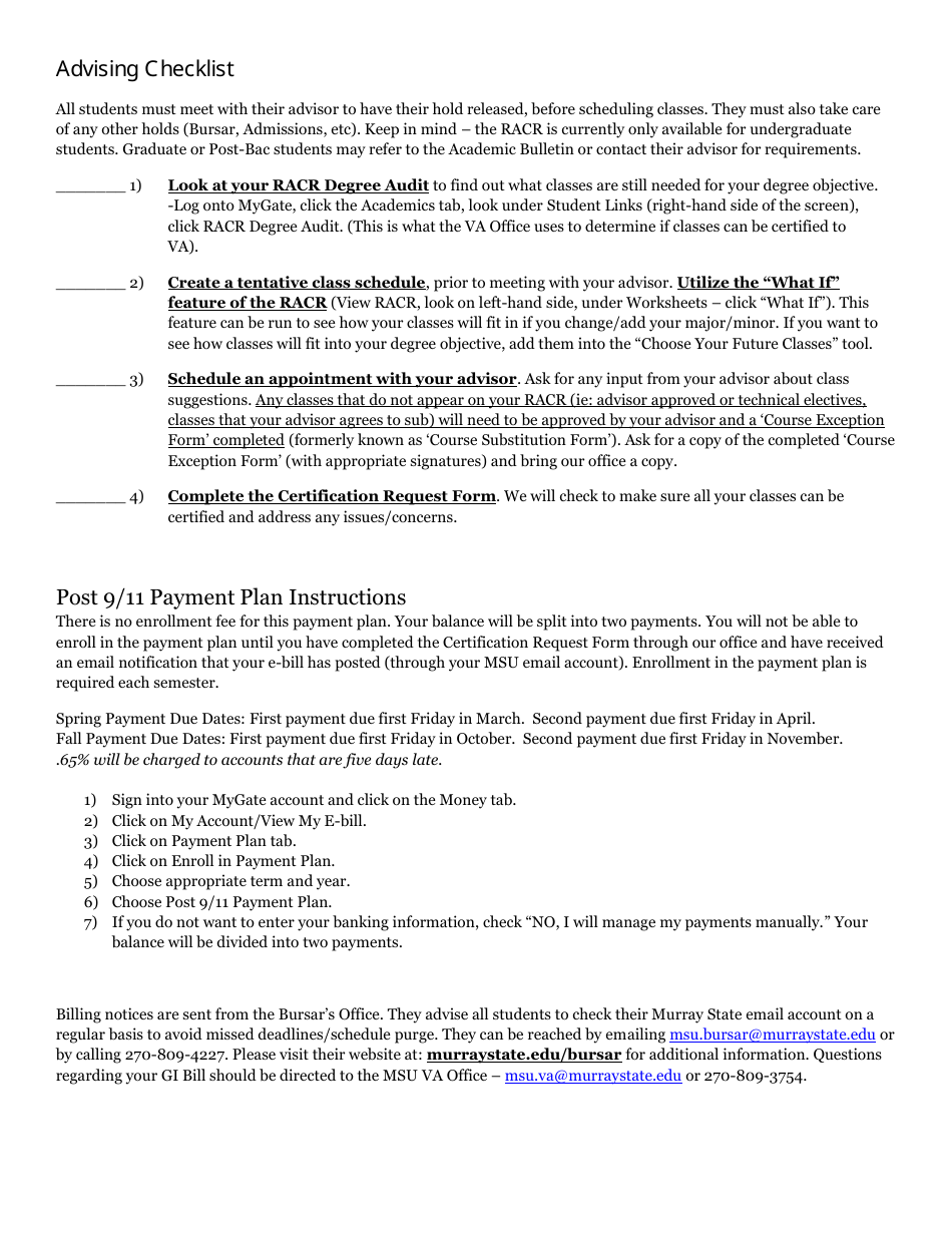 Post 911 Gi Bill Checklist Form Fill Out Sign Online And Download Pdf Templateroller 0596