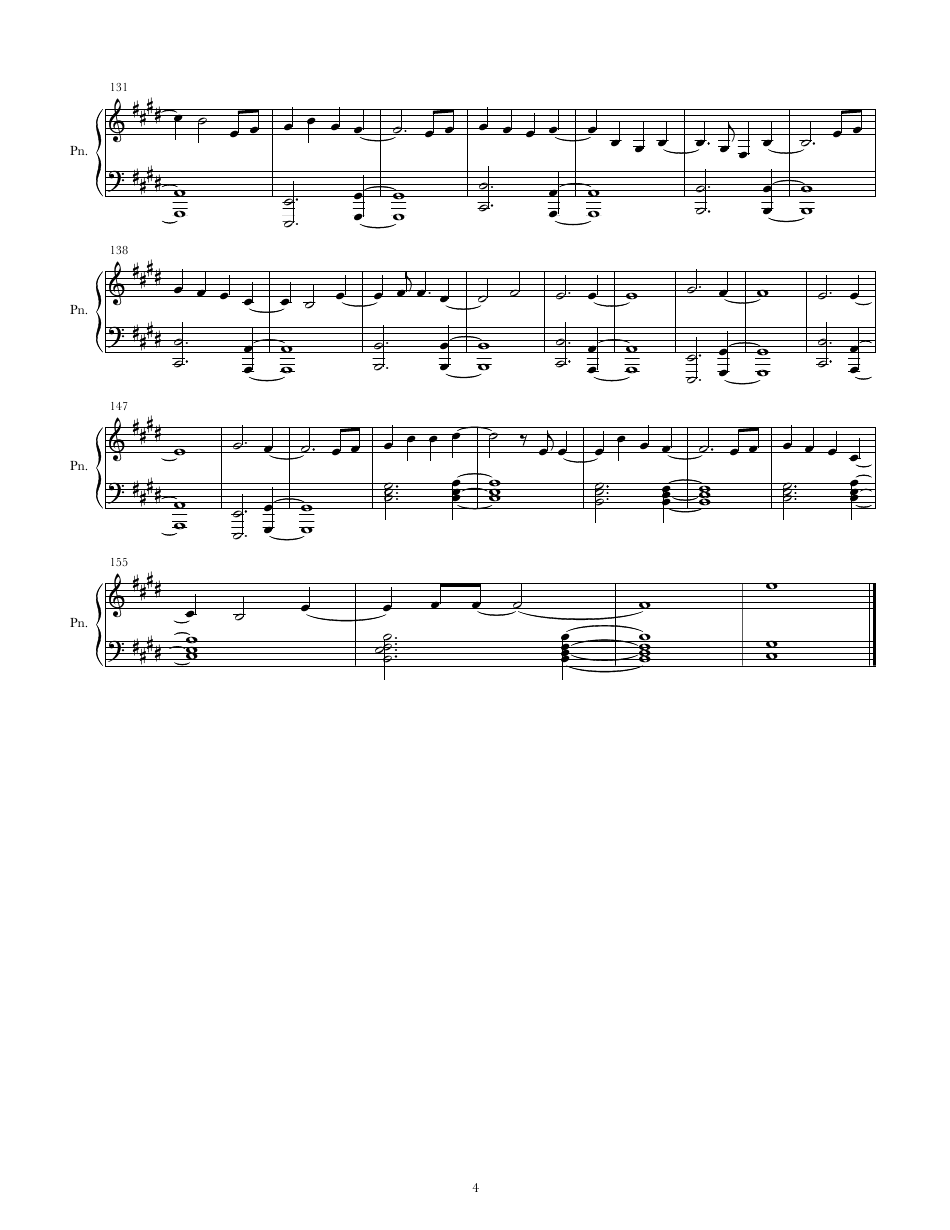 Kimbo - Everglow Piano Sheet Music, Page 4