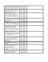 First Grade Objective Sheet Template, Page 2