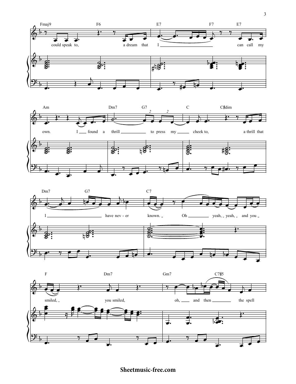 Etta James, Mack Gordon and Harry Warren - at Last Piano Sheet Music, Page 3