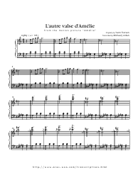 Yann Tiersen - L&#039;autre Valse D&#039;amelie Piano Sheet Music, Page 2