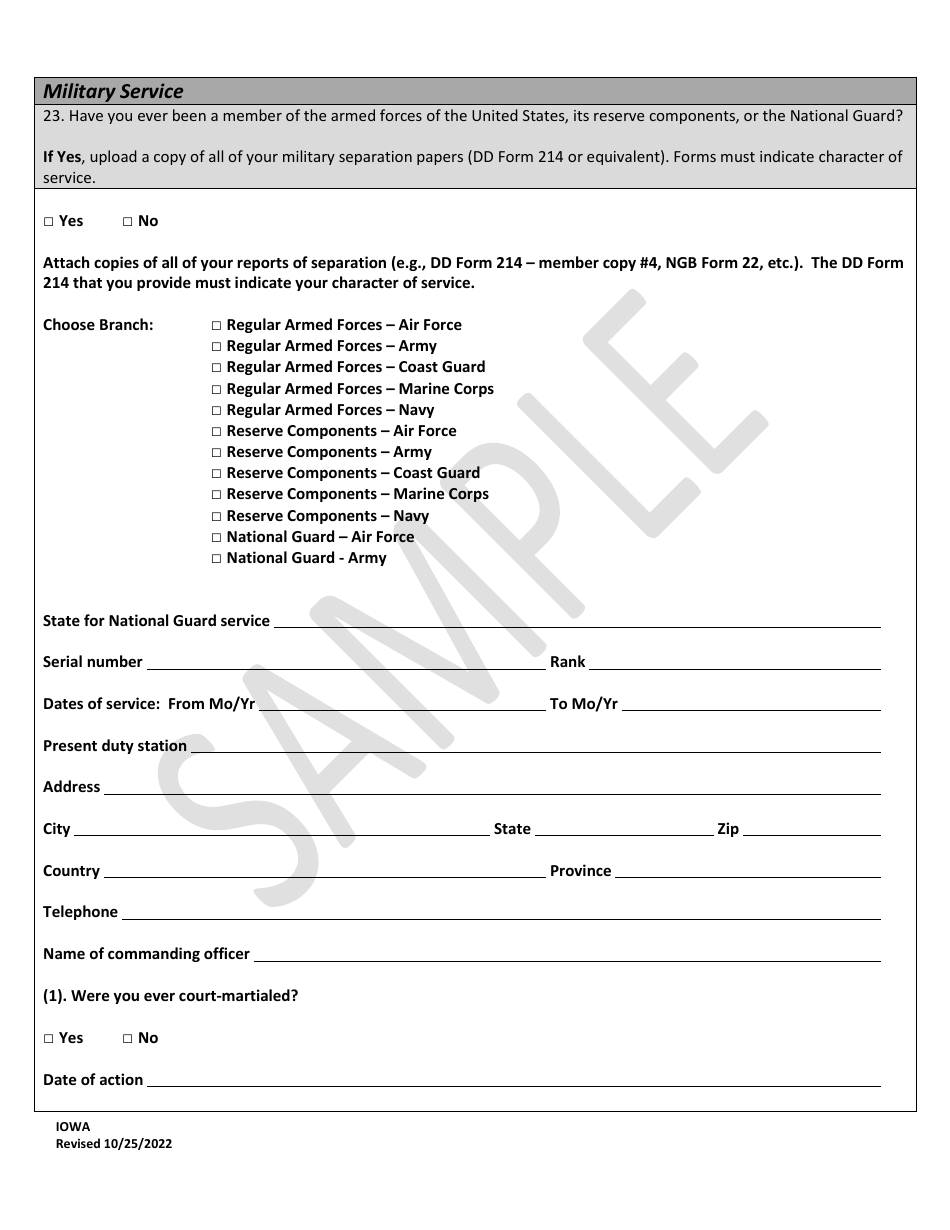 Character Report Application - Sample - Iowa, Page 16