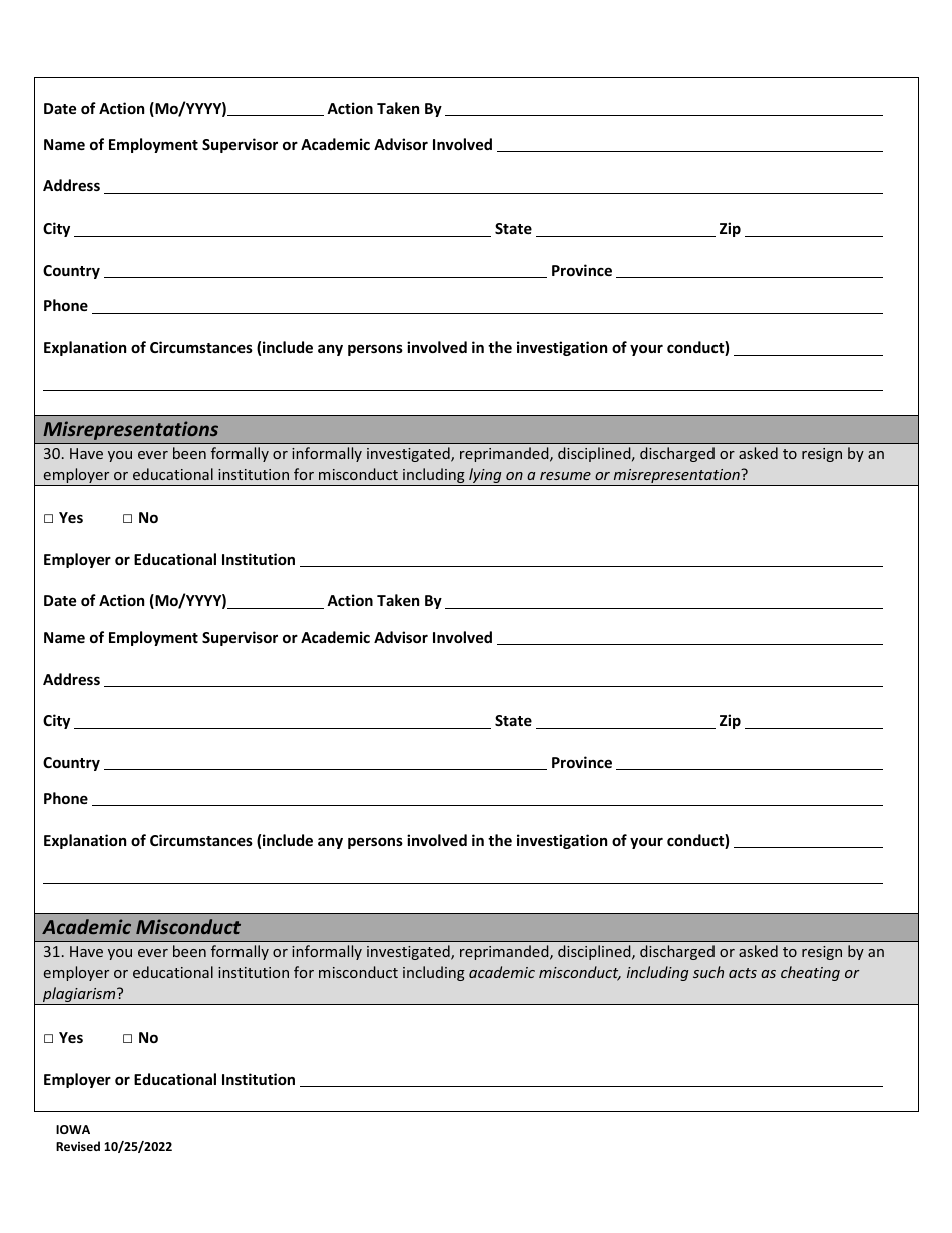 Character Report Application - Sample - Iowa, Page 21