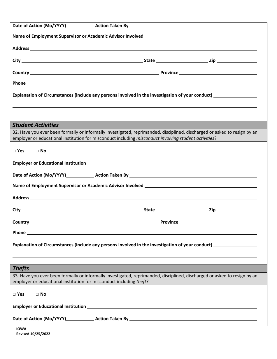 Character Report Application - Sample - Iowa, Page 22