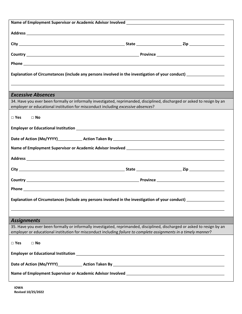 Character Report Application - Sample - Iowa, Page 23