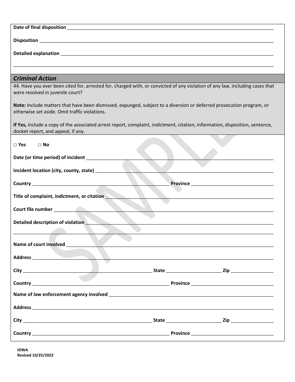 Character Report Application - Sample - Iowa, Page 29