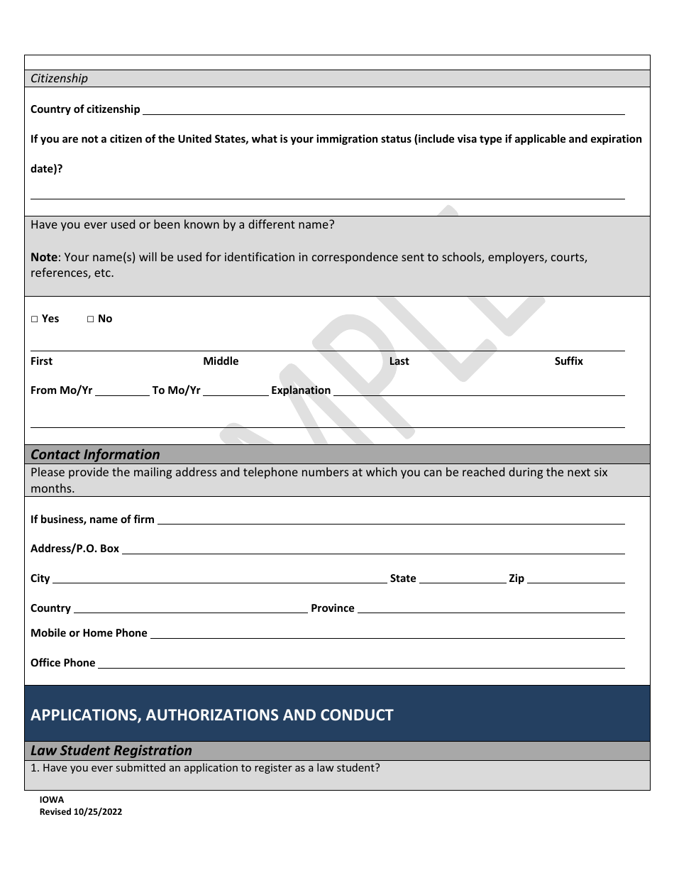 Character Report Application - Sample - Iowa, Page 2