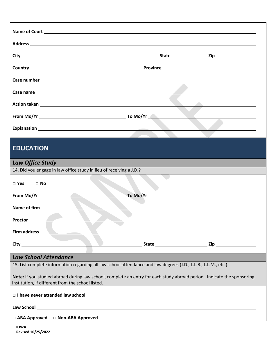 Character Report Application - Sample - Iowa, Page 8