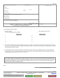 Document preview: Form NC-125 Order to Show Cause - Change of Name to Conform to Gender Identity - California