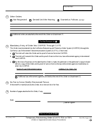 Form EA-110 Temporary Restraining Order (Clets-Tea or Tef) (Elder or Dependent Adult Abuse Prevention) - California, Page 4