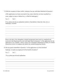Employee Leasing Application - New Hampshire, Page 4