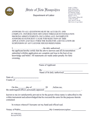 Employee Leasing Application - New Hampshire, Page 8