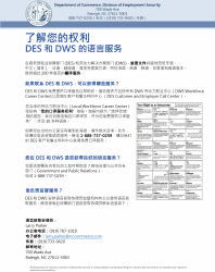 Document preview: Form LA1 Access to Services in Your Language: Complaint Form - North Carolina (Chinese)