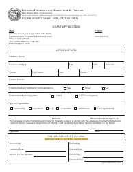 Form AHS-21-54 Equine Board Grant Application Form - Louisiana, Page 2