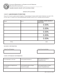 Form AHS-21-54 Equine Board Grant Application Form - Louisiana, Page 3