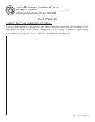 Form AHS-21-54 Equine Board Grant Application Form - Louisiana, Page 4