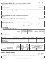 ODOT Form 735-9202 Railroad-Highway Public Crossing Safety Application - Oregon, Page 4