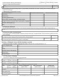 ODOT Form 735-9202 Railroad-Highway Public Crossing Safety Application - Oregon, Page 5