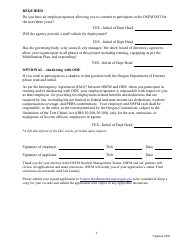 Application for Incident Management Teams - Planning Section Chief or Deputy Planning Section Chief - Oregon, Page 2