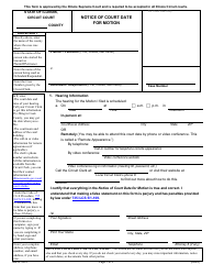 Document preview: Form MN-N704.5 Notice of Court Date for Motion - Illinois
