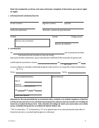 Formulario De Autocertificacion Para Inscritos Mayores De 18 Anos - New York City (Spanish), Page 2