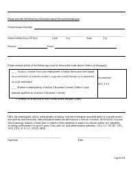 HUD Form 4736B Section 3 Employer Certification Form - Public Housing, Page 2