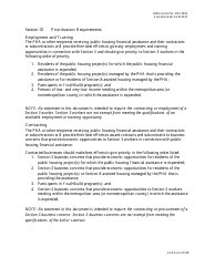 HUD Form 4737B Section 3 Sample Utilization Tool: Public Housing Financial Assistance, Page 4