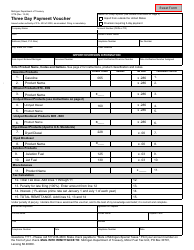 Form 3778 Three Day Payment Voucher (Jan. 1, 2023 and After) - Michigan