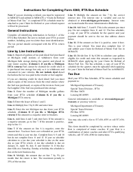 Form 4360 Ifta Bus Schedule - Michigan, Page 2