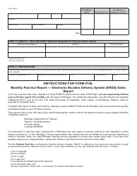 Form 5746 Monthly Pact Act Report - Cigarettes Sales (Electronic Nicotine Delivery Systems) - Michigan, Page 2