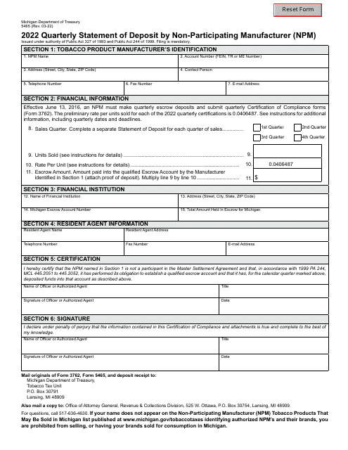 Form 5465 2022 Printable Pdf