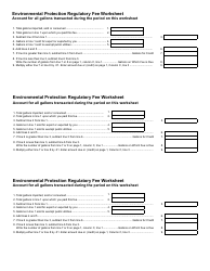 Form 173 Report of Fuel Sales Tax Prepayment and Environmental Protection Regulatory Fee for Refiners, Terminal Operators and Importers - Michigan, Page 3