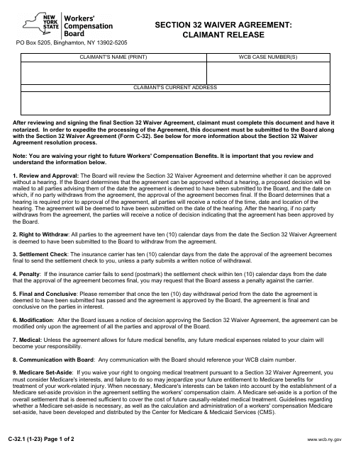 Form C-32.1  Printable Pdf