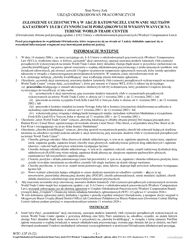 Document preview: Form WTC-12 Registration of Participation in World Trade Center Rescue, Recovery and/or Cleanup Operations - Sworn Statement Pursuant to Wcl 162 - New York (Polish)