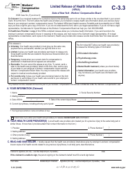 Document preview: Form C-3.3 Limited Release of Health Information (HIPAA) - New York (English/Urdu)