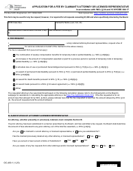 Document preview: Form OC-400.1 Application for a Fee by Claimant's Attorney or Licensed Representative - New York
