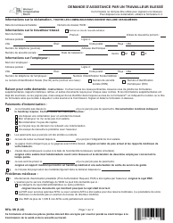 Document preview: Form RFA-1W Request for Assistance by Injured Worker - New York (French)