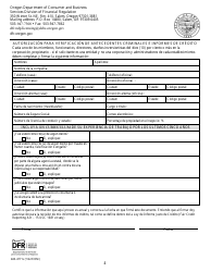 Formulario 440-4771S Servicios De Cobranza De Cheques - Solicitud Inicial Para Obtener Licencia - Oregon (Spanish), Page 4