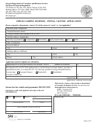 Form 440-4771 Check-Cashing Business - Initial License Application - Oregon, Page 2