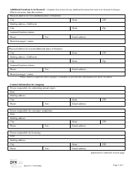 Form 440-4771 Check-Cashing Business - Initial License Application - Oregon, Page 3