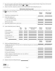 Form 440-4818 Consumer Finance Licensee Annual Report - Oregon, Page 2