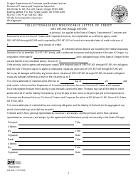Document preview: Form 440-4881 Collection Agency Irrevocable Letter of Credit - Oregon