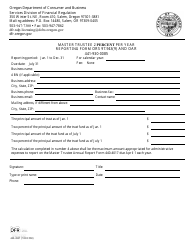 Form 440-4957 Master Trustee 2 Percent Per Year Reporting Form - Oregon, Page 2