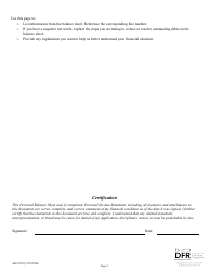 Form 440-5370 Personal Balance Sheet - Oregon, Page 3
